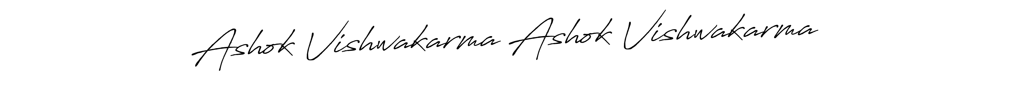 Use a signature maker to create a handwritten signature online. With this signature software, you can design (Antro_Vectra_Bolder) your own signature for name Ashok Vishwakarma Ashok Vishwakarma. Ashok Vishwakarma Ashok Vishwakarma signature style 7 images and pictures png