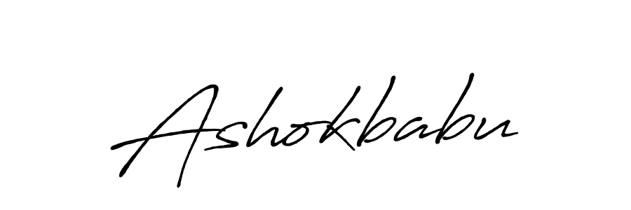 Also we have Ashokbabu name is the best signature style. Create professional handwritten signature collection using Antro_Vectra_Bolder autograph style. Ashokbabu signature style 7 images and pictures png