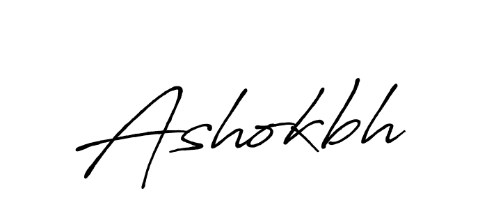 It looks lik you need a new signature style for name Ashokbh. Design unique handwritten (Antro_Vectra_Bolder) signature with our free signature maker in just a few clicks. Ashokbh signature style 7 images and pictures png