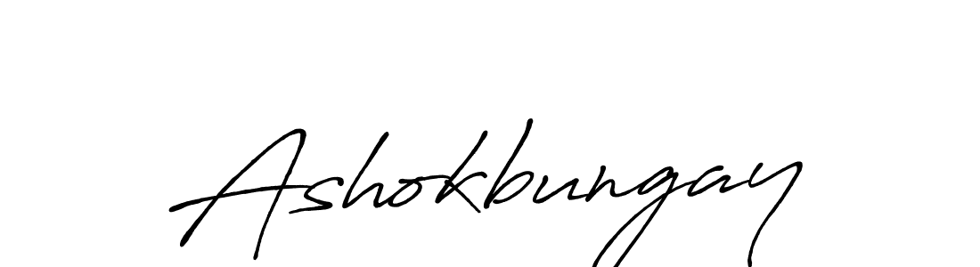 Ashokbungay stylish signature style. Best Handwritten Sign (Antro_Vectra_Bolder) for my name. Handwritten Signature Collection Ideas for my name Ashokbungay. Ashokbungay signature style 7 images and pictures png