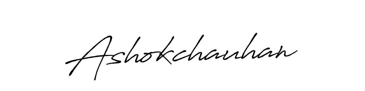 Create a beautiful signature design for name Ashokchauhan. With this signature (Antro_Vectra_Bolder) fonts, you can make a handwritten signature for free. Ashokchauhan signature style 7 images and pictures png