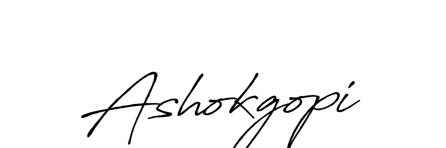 Use a signature maker to create a handwritten signature online. With this signature software, you can design (Antro_Vectra_Bolder) your own signature for name Ashokgopi. Ashokgopi signature style 7 images and pictures png