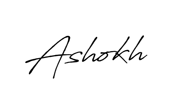 Make a beautiful signature design for name Ashokh. With this signature (Antro_Vectra_Bolder) style, you can create a handwritten signature for free. Ashokh signature style 7 images and pictures png