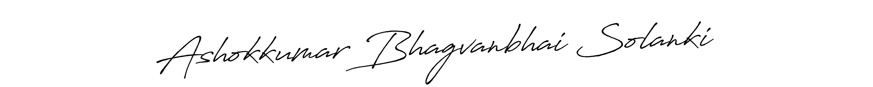It looks lik you need a new signature style for name Ashokkumar Bhagvanbhai Solanki. Design unique handwritten (Antro_Vectra_Bolder) signature with our free signature maker in just a few clicks. Ashokkumar Bhagvanbhai Solanki signature style 7 images and pictures png