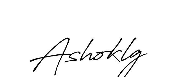 Ashoklg stylish signature style. Best Handwritten Sign (Antro_Vectra_Bolder) for my name. Handwritten Signature Collection Ideas for my name Ashoklg. Ashoklg signature style 7 images and pictures png