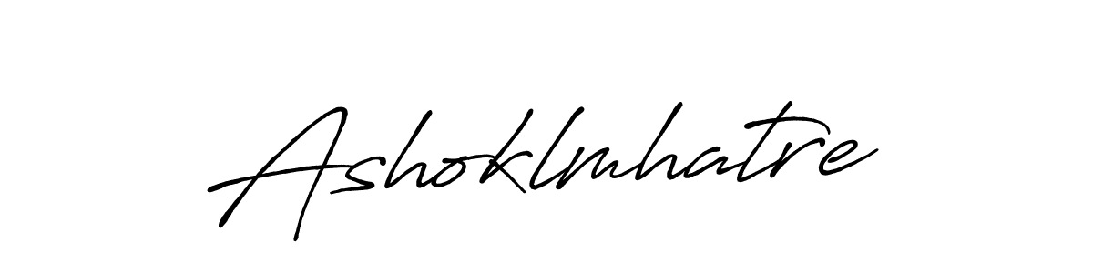 How to make Ashoklmhatre signature? Antro_Vectra_Bolder is a professional autograph style. Create handwritten signature for Ashoklmhatre name. Ashoklmhatre signature style 7 images and pictures png