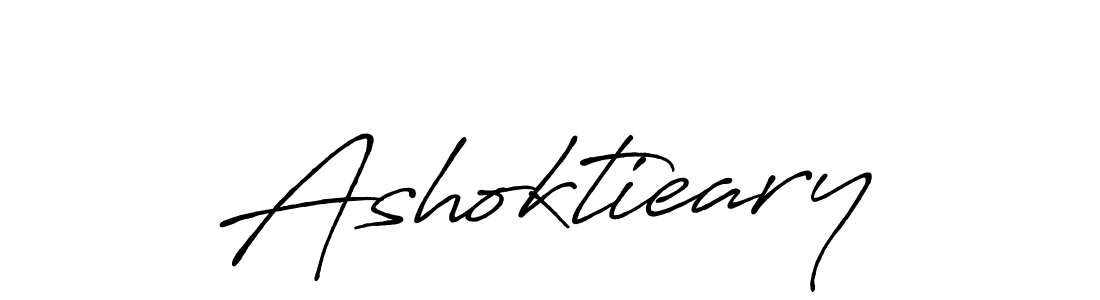 Ashoktieary stylish signature style. Best Handwritten Sign (Antro_Vectra_Bolder) for my name. Handwritten Signature Collection Ideas for my name Ashoktieary. Ashoktieary signature style 7 images and pictures png