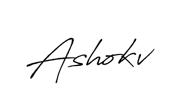 The best way (Antro_Vectra_Bolder) to make a short signature is to pick only two or three words in your name. The name Ashokv include a total of six letters. For converting this name. Ashokv signature style 7 images and pictures png