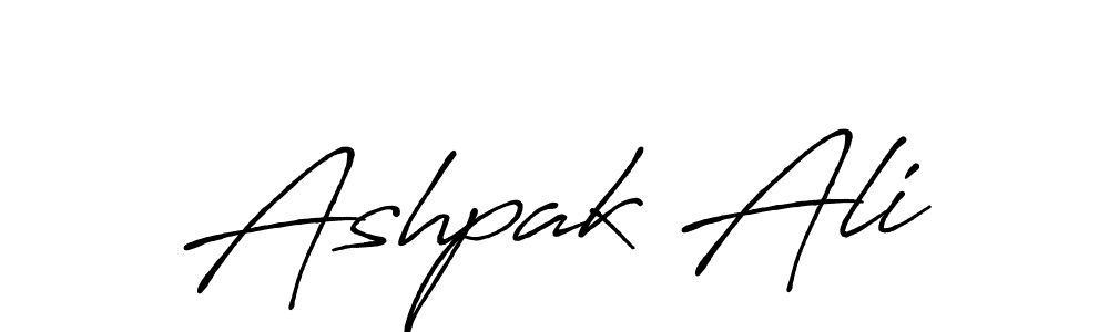 Use a signature maker to create a handwritten signature online. With this signature software, you can design (Antro_Vectra_Bolder) your own signature for name Ashpak Ali. Ashpak Ali signature style 7 images and pictures png