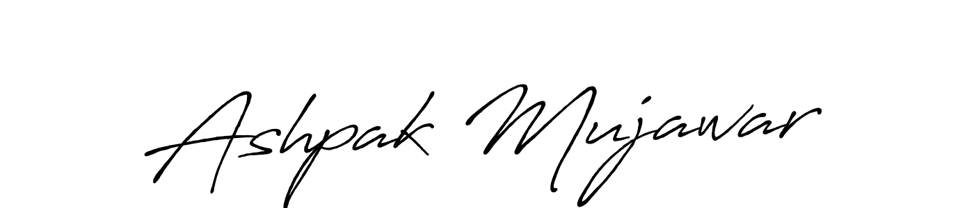 Design your own signature with our free online signature maker. With this signature software, you can create a handwritten (Antro_Vectra_Bolder) signature for name Ashpak Mujawar. Ashpak Mujawar signature style 7 images and pictures png