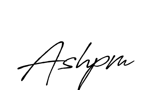 Design your own signature with our free online signature maker. With this signature software, you can create a handwritten (Antro_Vectra_Bolder) signature for name Ashpm. Ashpm signature style 7 images and pictures png