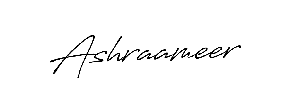 Design your own signature with our free online signature maker. With this signature software, you can create a handwritten (Antro_Vectra_Bolder) signature for name Ashraameer. Ashraameer signature style 7 images and pictures png