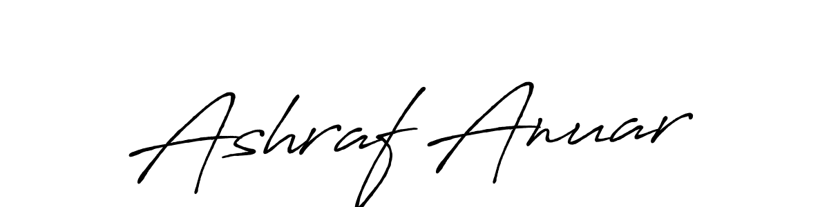 Also we have Ashraf Anuar name is the best signature style. Create professional handwritten signature collection using Antro_Vectra_Bolder autograph style. Ashraf Anuar signature style 7 images and pictures png