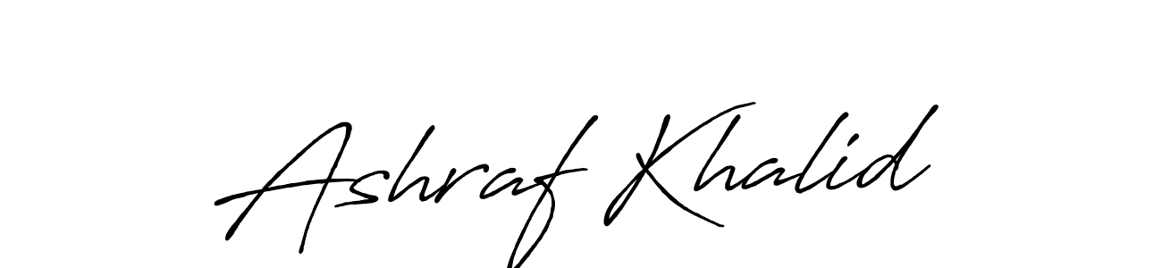 How to Draw Ashraf Khalid signature style? Antro_Vectra_Bolder is a latest design signature styles for name Ashraf Khalid. Ashraf Khalid signature style 7 images and pictures png