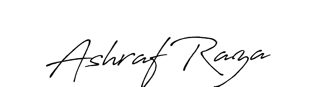 Ashraf Raza stylish signature style. Best Handwritten Sign (Antro_Vectra_Bolder) for my name. Handwritten Signature Collection Ideas for my name Ashraf Raza. Ashraf Raza signature style 7 images and pictures png