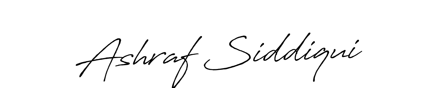 How to make Ashraf Siddiqui name signature. Use Antro_Vectra_Bolder style for creating short signs online. This is the latest handwritten sign. Ashraf Siddiqui signature style 7 images and pictures png