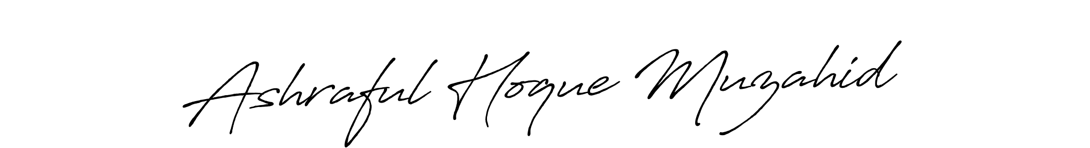 Design your own signature with our free online signature maker. With this signature software, you can create a handwritten (Antro_Vectra_Bolder) signature for name Ashraful Hoque Muzahid. Ashraful Hoque Muzahid signature style 7 images and pictures png