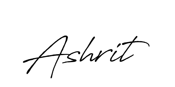 Use a signature maker to create a handwritten signature online. With this signature software, you can design (Antro_Vectra_Bolder) your own signature for name Ashrit. Ashrit signature style 7 images and pictures png