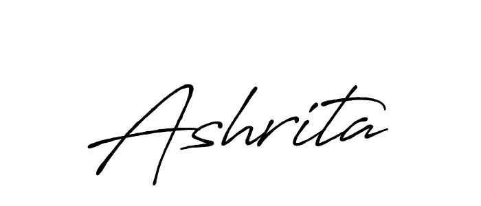 Ashrita stylish signature style. Best Handwritten Sign (Antro_Vectra_Bolder) for my name. Handwritten Signature Collection Ideas for my name Ashrita. Ashrita signature style 7 images and pictures png