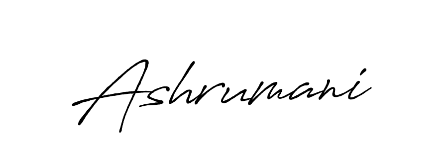 Design your own signature with our free online signature maker. With this signature software, you can create a handwritten (Antro_Vectra_Bolder) signature for name Ashrumani. Ashrumani signature style 7 images and pictures png