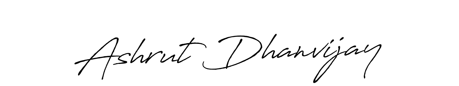 Also we have Ashrut Dhanvijay name is the best signature style. Create professional handwritten signature collection using Antro_Vectra_Bolder autograph style. Ashrut Dhanvijay signature style 7 images and pictures png