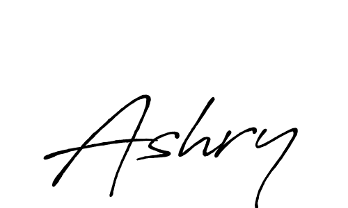 How to make Ashry signature? Antro_Vectra_Bolder is a professional autograph style. Create handwritten signature for Ashry name. Ashry signature style 7 images and pictures png