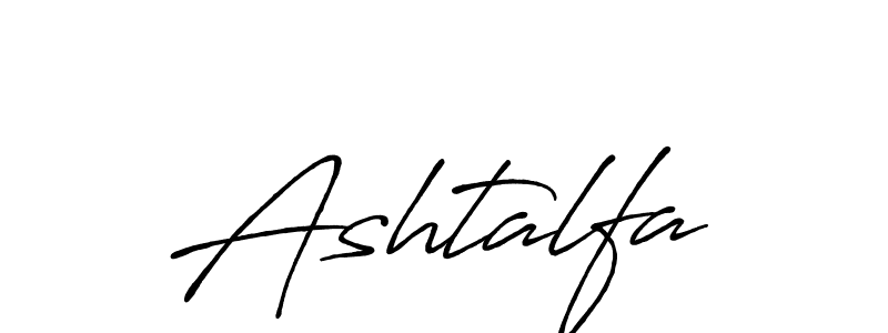 Use a signature maker to create a handwritten signature online. With this signature software, you can design (Antro_Vectra_Bolder) your own signature for name Ashtalfa. Ashtalfa signature style 7 images and pictures png