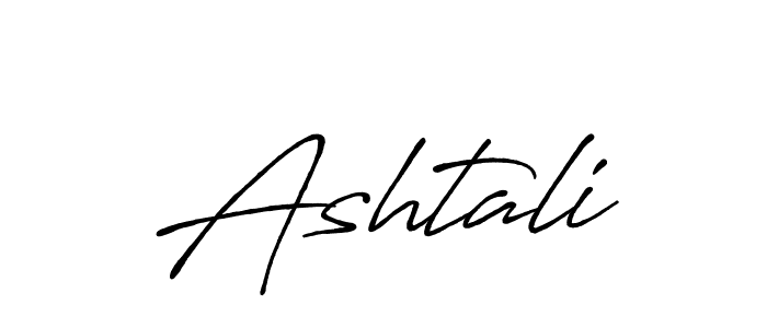 Use a signature maker to create a handwritten signature online. With this signature software, you can design (Antro_Vectra_Bolder) your own signature for name Ashtali. Ashtali signature style 7 images and pictures png