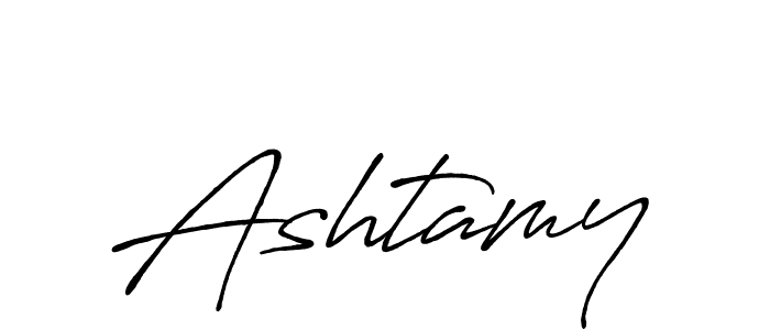 Design your own signature with our free online signature maker. With this signature software, you can create a handwritten (Antro_Vectra_Bolder) signature for name Ashtamy. Ashtamy signature style 7 images and pictures png