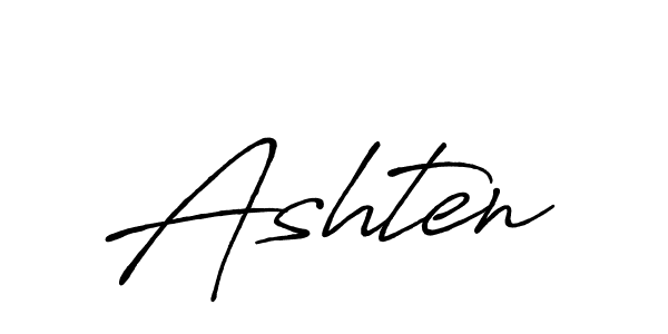 Also we have Ashten name is the best signature style. Create professional handwritten signature collection using Antro_Vectra_Bolder autograph style. Ashten signature style 7 images and pictures png