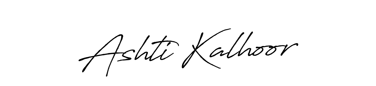 This is the best signature style for the Ashti Kalhoor name. Also you like these signature font (Antro_Vectra_Bolder). Mix name signature. Ashti Kalhoor signature style 7 images and pictures png