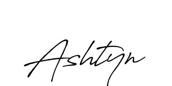 Make a beautiful signature design for name Ashtyn. With this signature (Antro_Vectra_Bolder) style, you can create a handwritten signature for free. Ashtyn signature style 7 images and pictures png