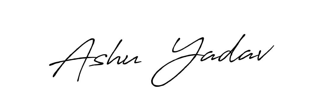 It looks lik you need a new signature style for name Ashu  Yadav. Design unique handwritten (Antro_Vectra_Bolder) signature with our free signature maker in just a few clicks. Ashu  Yadav signature style 7 images and pictures png