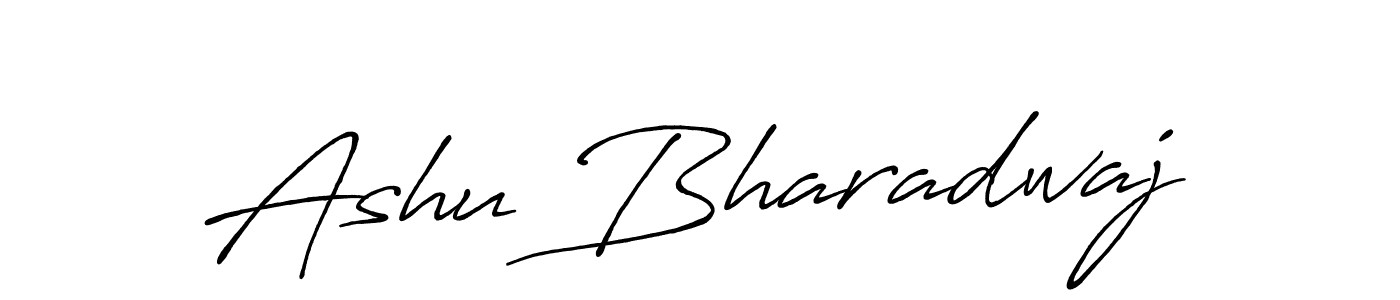 Use a signature maker to create a handwritten signature online. With this signature software, you can design (Antro_Vectra_Bolder) your own signature for name Ashu Bharadwaj. Ashu Bharadwaj signature style 7 images and pictures png