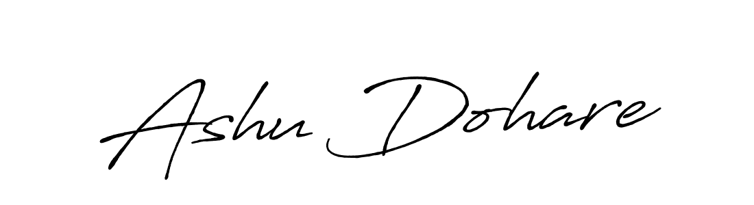Also we have Ashu Dohare name is the best signature style. Create professional handwritten signature collection using Antro_Vectra_Bolder autograph style. Ashu Dohare signature style 7 images and pictures png
