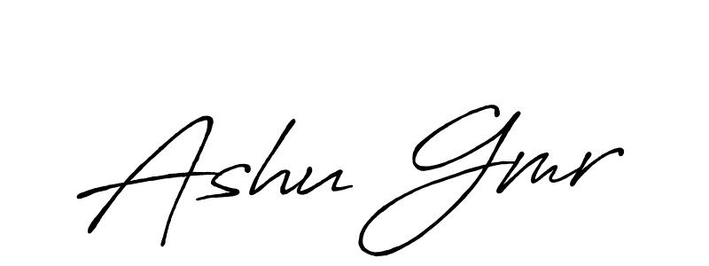 Design your own signature with our free online signature maker. With this signature software, you can create a handwritten (Antro_Vectra_Bolder) signature for name Ashu Gmr. Ashu Gmr signature style 7 images and pictures png
