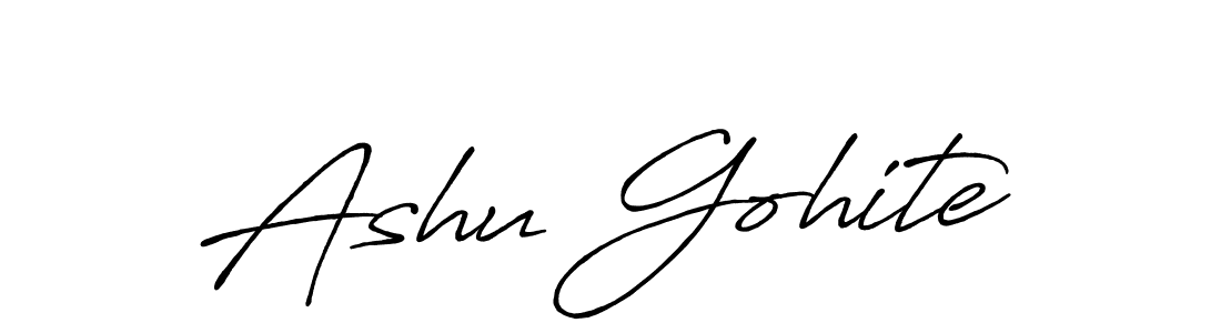 Once you've used our free online signature maker to create your best signature Antro_Vectra_Bolder style, it's time to enjoy all of the benefits that Ashu Gohite name signing documents. Ashu Gohite signature style 7 images and pictures png