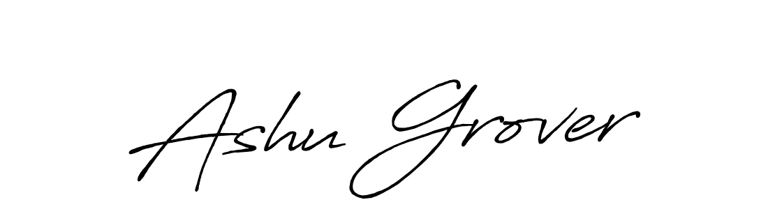 Here are the top 10 professional signature styles for the name Ashu Grover. These are the best autograph styles you can use for your name. Ashu Grover signature style 7 images and pictures png