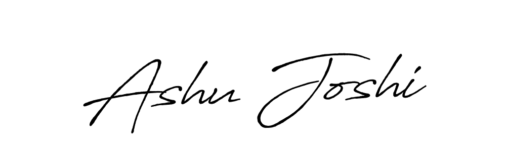 Ashu Joshi stylish signature style. Best Handwritten Sign (Antro_Vectra_Bolder) for my name. Handwritten Signature Collection Ideas for my name Ashu Joshi. Ashu Joshi signature style 7 images and pictures png