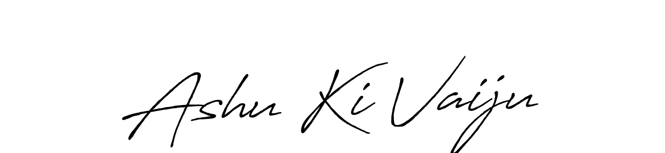 Also You can easily find your signature by using the search form. We will create Ashu Ki Vaiju name handwritten signature images for you free of cost using Antro_Vectra_Bolder sign style. Ashu Ki Vaiju signature style 7 images and pictures png