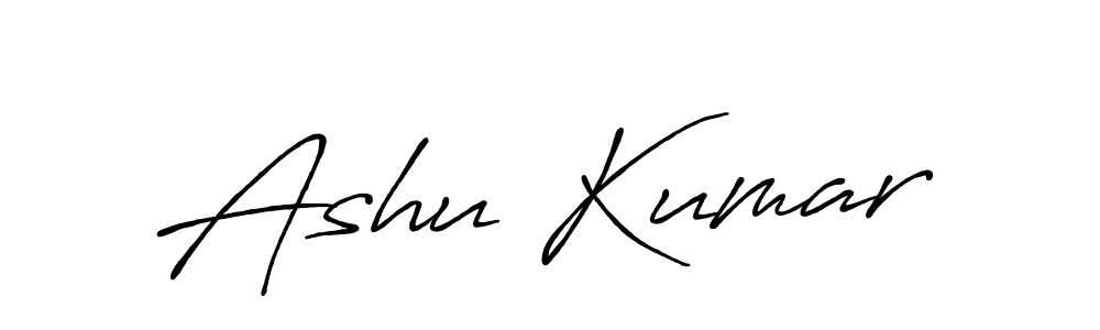 Ashu Kumar stylish signature style. Best Handwritten Sign (Antro_Vectra_Bolder) for my name. Handwritten Signature Collection Ideas for my name Ashu Kumar. Ashu Kumar signature style 7 images and pictures png