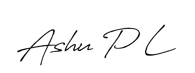 Similarly Antro_Vectra_Bolder is the best handwritten signature design. Signature creator online .You can use it as an online autograph creator for name Ashu P L. Ashu P L signature style 7 images and pictures png