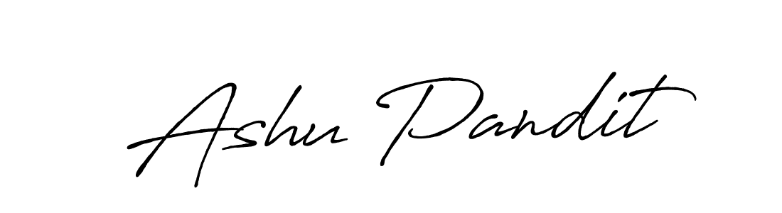 This is the best signature style for the Ashu Pandit name. Also you like these signature font (Antro_Vectra_Bolder). Mix name signature. Ashu Pandit signature style 7 images and pictures png