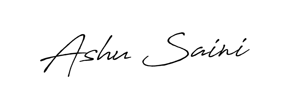 Once you've used our free online signature maker to create your best signature Antro_Vectra_Bolder style, it's time to enjoy all of the benefits that Ashu Saini name signing documents. Ashu Saini signature style 7 images and pictures png