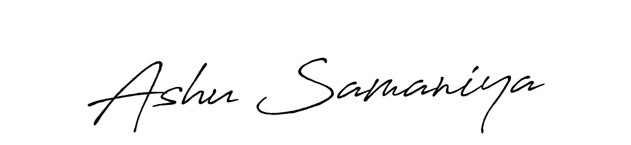Here are the top 10 professional signature styles for the name Ashu Samaniya. These are the best autograph styles you can use for your name. Ashu Samaniya signature style 7 images and pictures png
