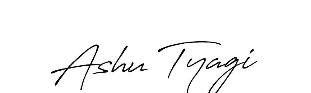 Similarly Antro_Vectra_Bolder is the best handwritten signature design. Signature creator online .You can use it as an online autograph creator for name Ashu Tyagi. Ashu Tyagi signature style 7 images and pictures png