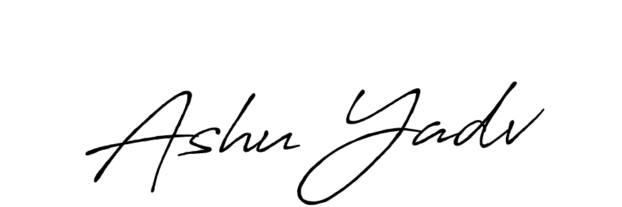 You should practise on your own different ways (Antro_Vectra_Bolder) to write your name (Ashu Yadv) in signature. don't let someone else do it for you. Ashu Yadv signature style 7 images and pictures png