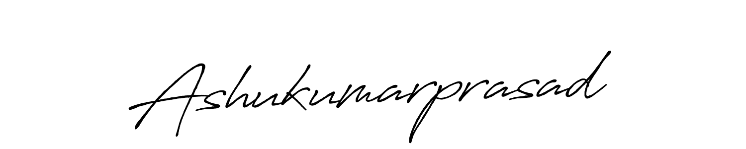 Create a beautiful signature design for name Ashukumarprasad. With this signature (Antro_Vectra_Bolder) fonts, you can make a handwritten signature for free. Ashukumarprasad signature style 7 images and pictures png