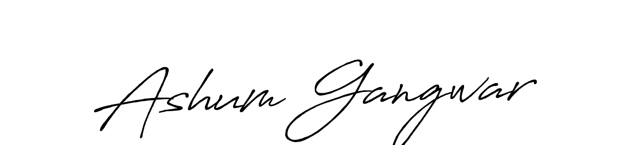 Make a beautiful signature design for name Ashum Gangwar. Use this online signature maker to create a handwritten signature for free. Ashum Gangwar signature style 7 images and pictures png