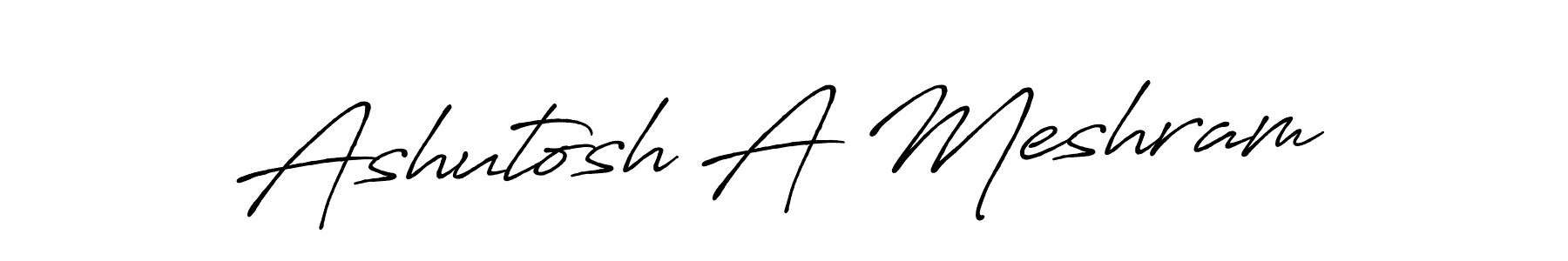 Also we have Ashutosh A Meshram name is the best signature style. Create professional handwritten signature collection using Antro_Vectra_Bolder autograph style. Ashutosh A Meshram signature style 7 images and pictures png